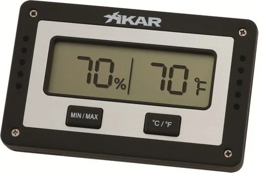 Xikar Ορθογώνιο Ψηφιακό Υγρόμετρο Υγραντήρα