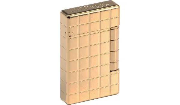 S.T Dupont Αναπτήρας Briquet Initial Quadrilage Finition Bronze Dore